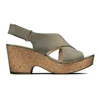 Clarks 261479304 Mujer Sandalias de Talón Abierto, Beige (Sage Nubuck Sage Nubuck), 38 EU