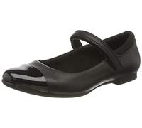 Clarks 261495577 Niñas Bailarinas, Negro (Black Leather Black Leather), 38 EU