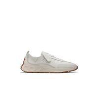 Clarks 261729267, Zapatos de Cordones Hombre, White Leather, 44 EU