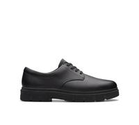 Clarks - 261783017, Oxford Plano Niños, Black Leather,