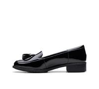 Clarks - 261787044, Mocasín De Las Mujeres, Black Pat,