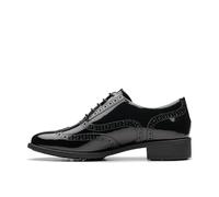 Clarks 261787104, Zapatos Planos Mary Jane Mujer, Black Leather, 35.5 EU