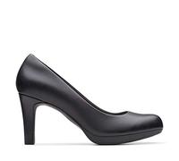 Clarks Adriel Viola, Zapatos de tacón con Punta Cerrada Mujer, Negro (Black Leather), 39 EU