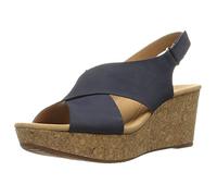 Clarks Aguja Eirwyn, Sandalia de cuña Mujer, Azul Marino, 39 EU