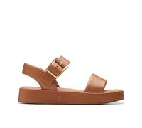 Clarks Alda Strap, Sandalia Mujer, marrón (Tan Leather), 38.5 EU