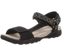 Clarks Amanda Step, Sandalia, para Mujer, Negro (Black Sde), 41.5 EU