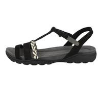 Clarks Amanda Tealite, Sandalias Deportivas Mujer, Nobuck Negro, 36 EU