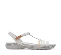 Clarks Amanda Tealite, Sandalias deportivas Mujer, Piel Blanca, 39 EU