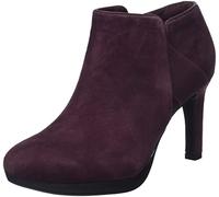 Clarks Ambyr Gem, Bomba Mujer, Gamuza Borgoña, 35.5 EU