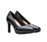 Clarks Ambyr2 Braley, Bomba Mujer, Black Leather, 40 EU
