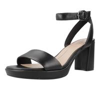 Clarks AmbyrLyn Bay, Bomba Mujer, Black Leather, 38 EU