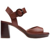 Clarks Ambyrlyn Ruby - Sandalias de tacón para Mujer, British Tan Lea, 41 EU
