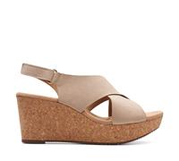 Clarks Annadel Eirwyn, Sandalia Unisex Adulto, Sand Nubuck, 40 EU