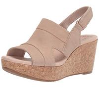 Clarks Annadel Ivory, Sandalias con cuña Mujer, Sand Nubuck, 39 EU