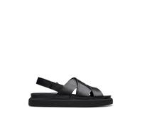 Clarks Aristella Sun, Sandalia Mujer, Black Leather, 41 EU
