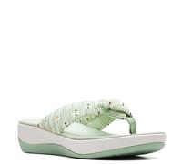 Clarks Arla Glison, Chanclas Mujer, Pale Green Textile, 43 EU
