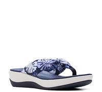Clarks Arla Glison, Chanclas Mujer, Tela Floral Azul, 44 EU