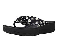 Clarks Arla Glison, Chanclas, para Mujer, Negro (Tejido negro con Daisies), 41 EU