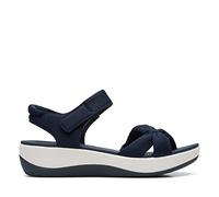Clarks Arla Shore Azul Sandalia De Plataforma Mujer
