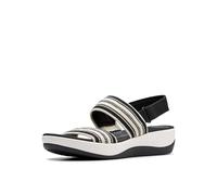 Clarks, Arla Stroll, Sandalias para mujer, Negro Multi, 7.5 Wide