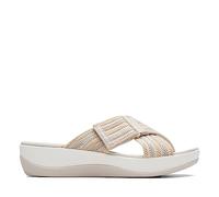 Clarks Arla Wave, Sandalia Mujer, Beige Combi, 41 EU