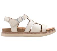 Clarks Arwell Sun, Sandalia Mujer, Cream Leather, 38 EU