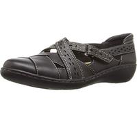 Clarks Ashland Spin Q, Mocasines Mujer, Negro, 39.5 EU Estrecho