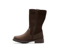 Clarks Astrolzipwp K, Botas de Moda, marrón Oscuro, 34 EU