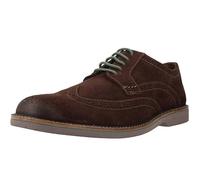 Clarks Atticusltlimit, Oxford Hombre, Dark Brown Suede, 46 EU