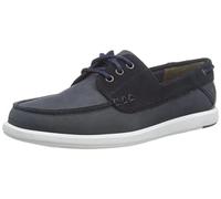 Clarks Barco Para Asar, Botas de barco Hombre, Nobuck Navy, 42.5 EU