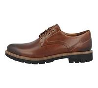 Clarks Batcombe Hall Derby - Zapatos de Cordones para Hombre, Marrón (Dark Tan Lea), 44 EU