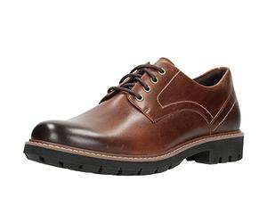 Clarks Batcombe Hall - Zapatos Anchos para Hombre, Brown Dark Tan Lea, 39.5 EU