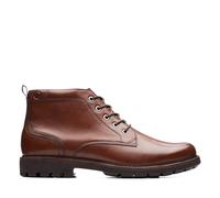 Clarks Batcombe Mix, Botas Cortas al Tobillo Hombre, Dark Tan Lea, 42.5 EU