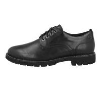 Clarks Batcombe Tie, Zapatos de Cordones Unisex Adulto, Black Leather, 42.5 EU