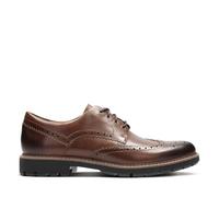 Clarks Batcombe Wing, Zapatos de Cordones Derby, Marrón (Dark Tan Lea-), 45 EU