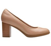 Clarks Bayla Carly - Tenis para Mujer, Beige cálido, Talla 36, Beige cálido Lea, 35.5 EU