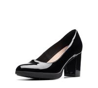 Clarks Bayla Skip - Zapatos de tacón para Mujer, Negro Charol sintético, 40 EU