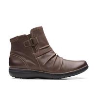 Clarks Bota Chelsea para mujer, marrón oscuro, 36 EU