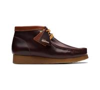 Clarks - Bota de Senderismo Wallabee de Cuero Burdeos - Shoes - Hombre - Rojo - 45 EU -