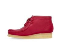 Clarks - Bota Wallabee de Cuero Berry - Shoes - Mujer - Rojo - 37 EU -
