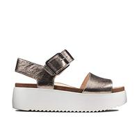 Clarks Botanic Strap, Sandalias de Talón Abierto Mujer, Gris (Stone Stone), 39.5 EU