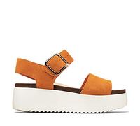 Clarks - Botanic Strap, Sandalias de Talón Abierto Mujer, Marrón (Amber Suede Amber Suede), 37.5 EU