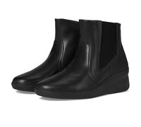 Clarks Botas Chelsea Suttyn Rae para mujer, Cuero negro, 36 EU