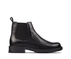 Clarks Botas de cuero Orinoco 2 Lane en charol negro, Black, 35.5 EU