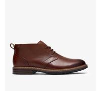 CLARKS Botas de media caña de piel, con cordones, ALDWIN2 CHUKKA. Color Tan