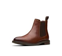 Clarks Botas Jaxen EasyChelsea para hombre, Piel marrón claro., 42 EU Weit