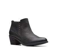 Clarks Botas Neva Lo Chukka para mujer, piel negra, 40 EU