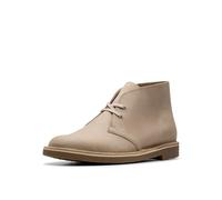 Clarks Botas Shepton Chukka para hombre, gris pardo desgastado cuero, 41 EU