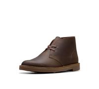 Clarks Botas Shepton Chukka para hombre, Marrón oscuro Lea, 46 EU