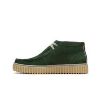 Clarks Botas Torhill Hi Oxford para hombre, gamuza verde oscuro, 39 EU